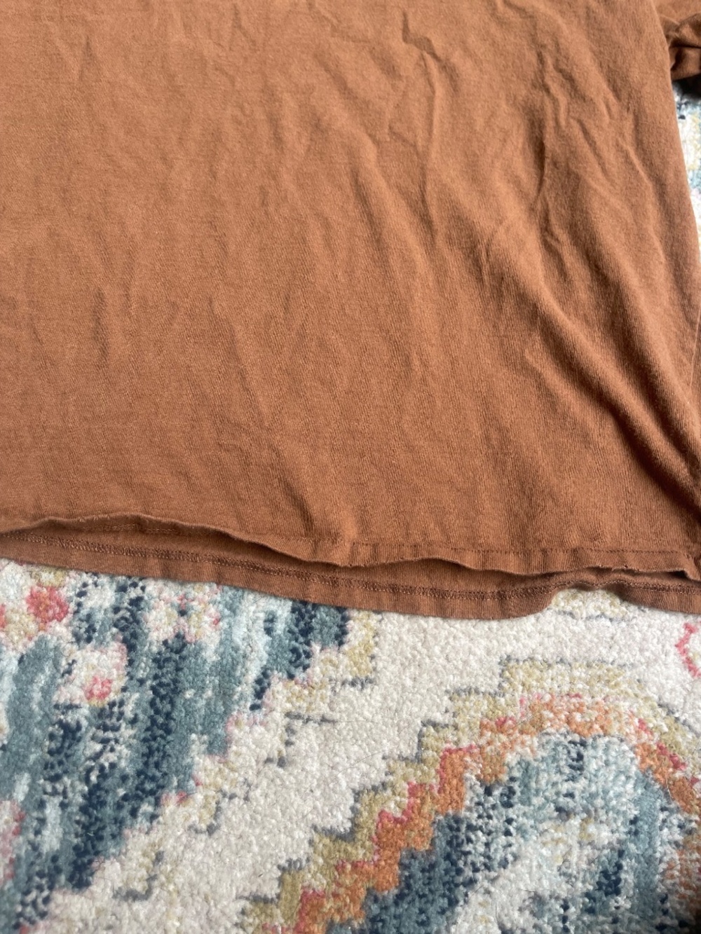 nuuds Tee - crewneck tee brown size large - Picture 2 of 9